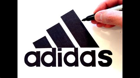 how to draw Adidas logo